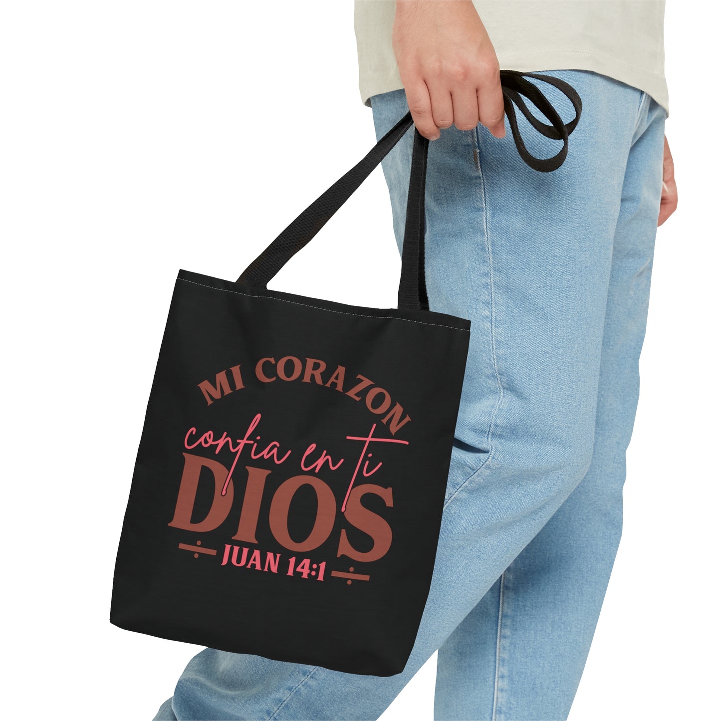 MI CORAZON CONFIA EN TI DIOS Christian SPANISH Tote Bag Printify