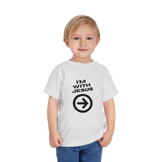 I'm With Him Christian Toddler T-Shirt