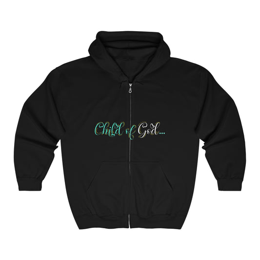 Child Of His Under Construction Unisex Heavy Blend Full Zip Hooded Sweatshirt