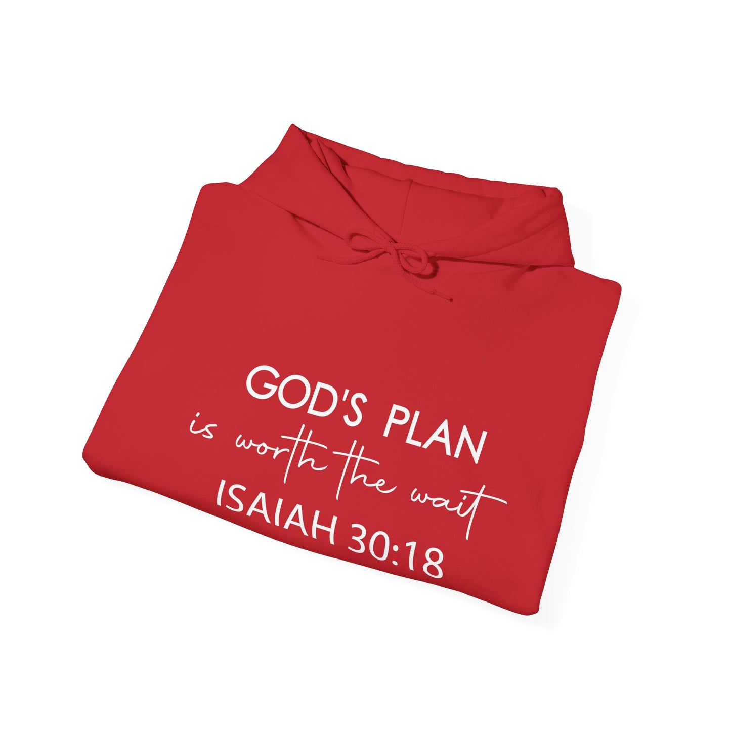 Unisex Christian Hooded Sweatshirt - His Plan Is Worth The Wait