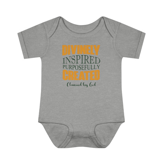 Divinely Inspired Purposefully Created Christian Baby Onesie Printify