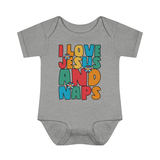 I Love Jesus And Naps Christian Baby Onesie Printify
