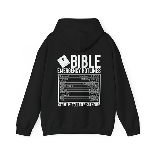 He Is Calling And I Must Go Bible Emergency Numbers Funny Unisex Christian Hooded Pullover Sweatshirt