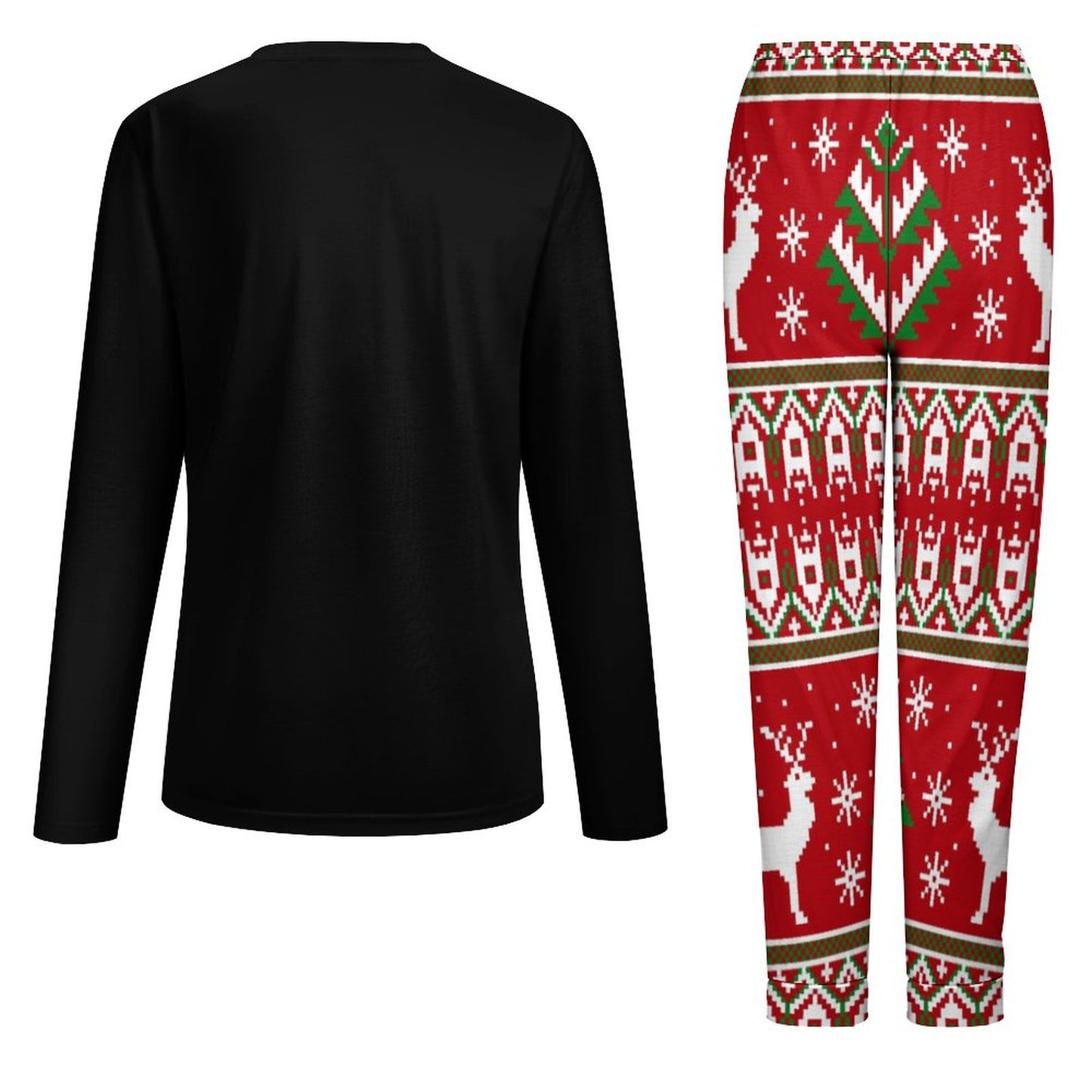 Silly Santa Christmas Is For Him (Christmas themed) Christian Women's 2 Piece Pajama Set