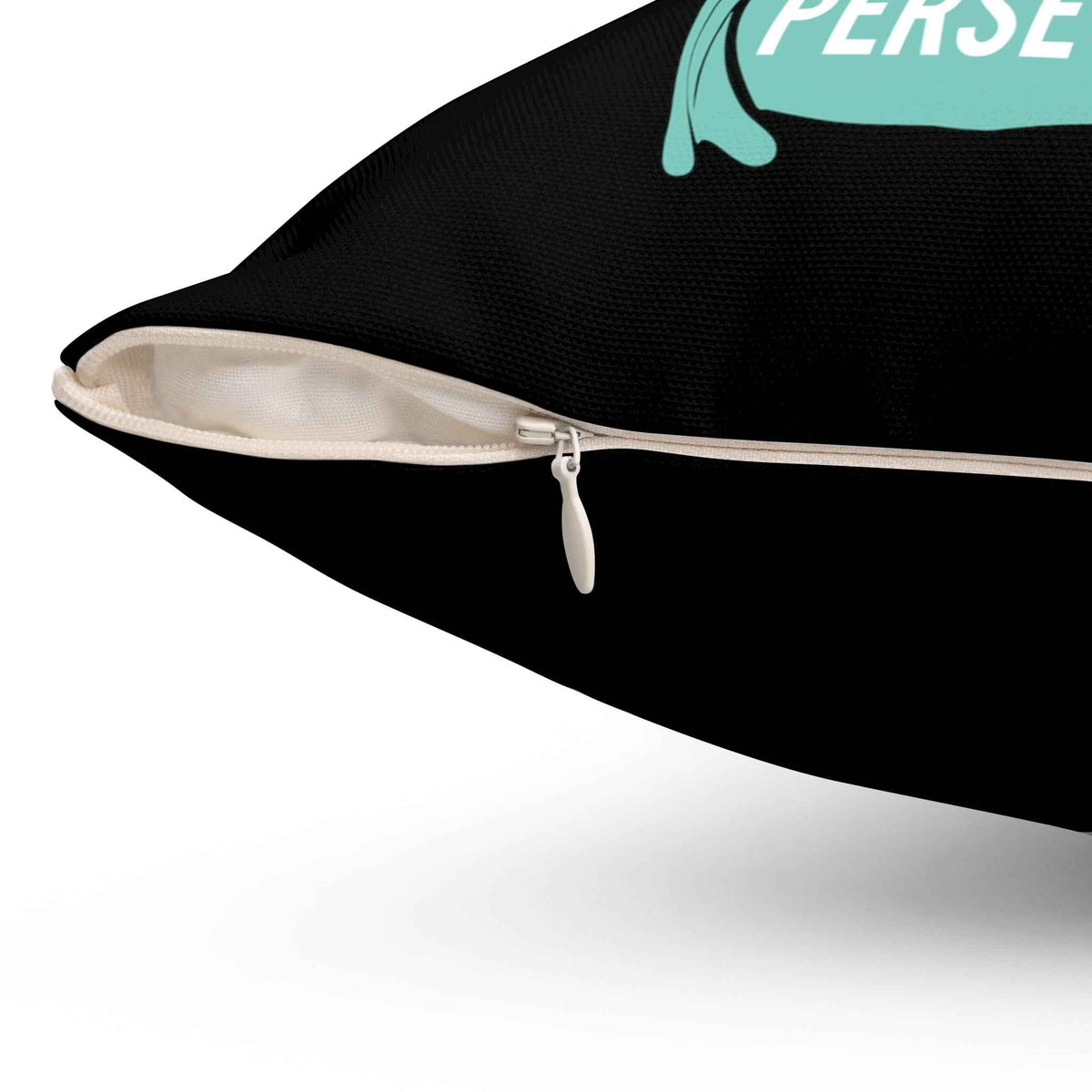Product of promise, prayer, and perseverance pillow