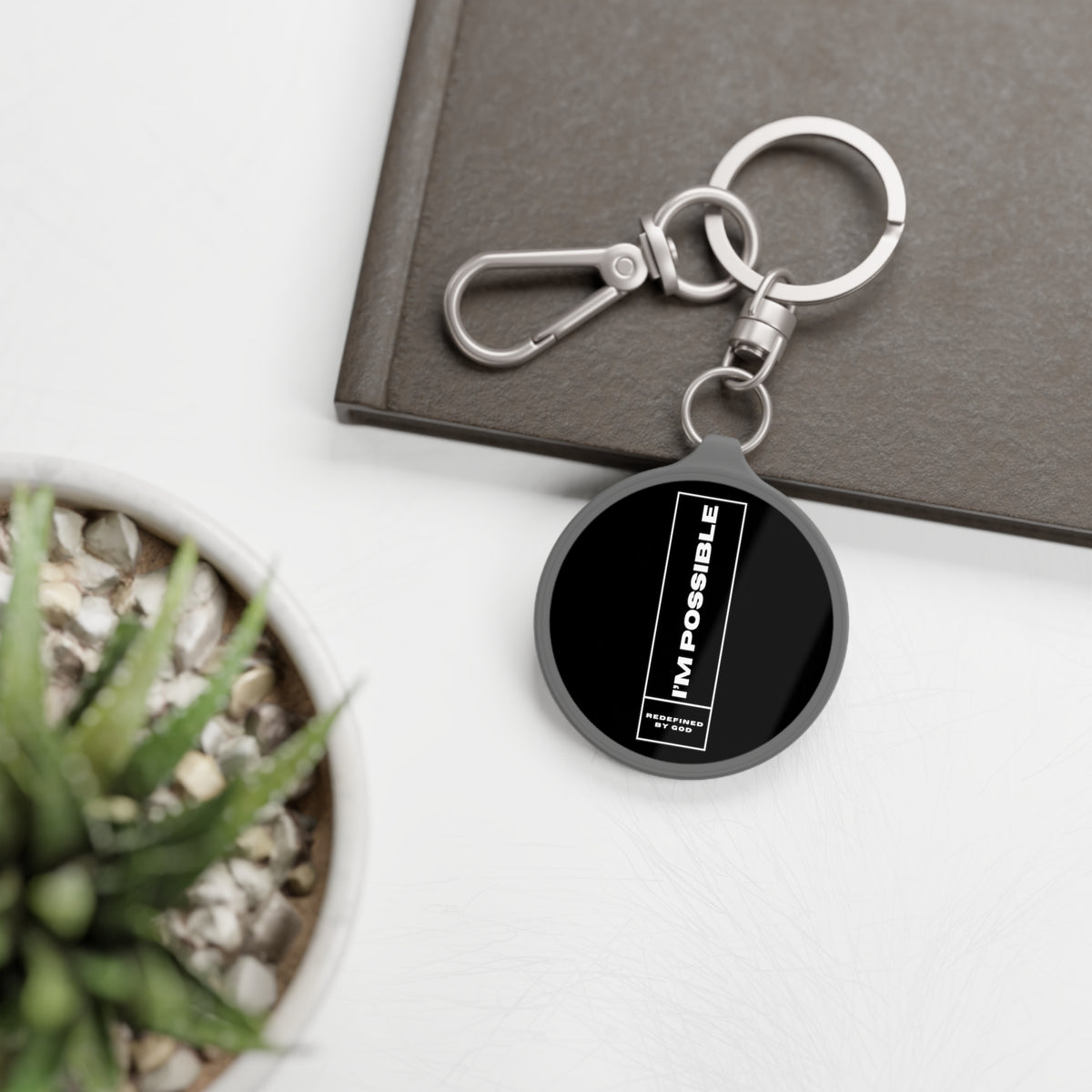 I'm Possible Redefined By God Christian Key Fob Printify
