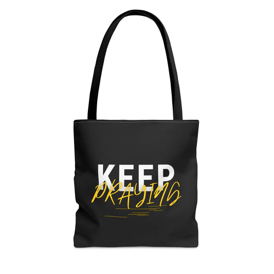 Keep Praying Christian Tote Bag Printify