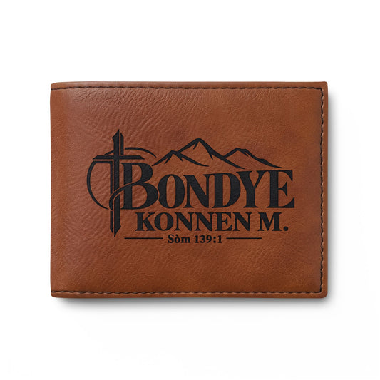 Bondye Konnen M. Kreyòl Christian RFID wallet, view 2