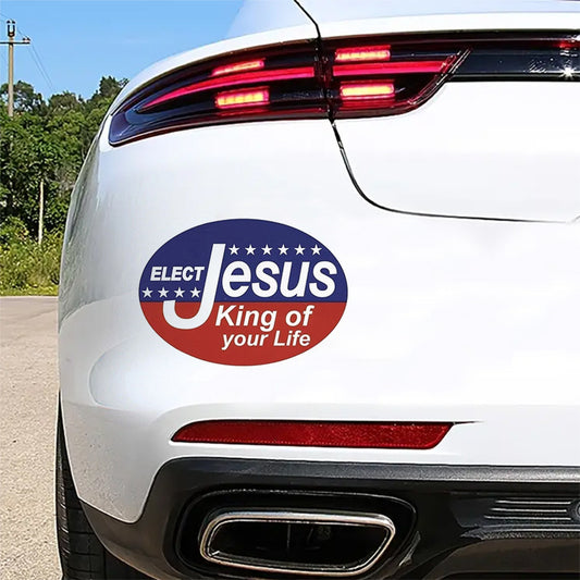 10pcs ELECT JESUS KING OF YOUR LIFE Christian Bumper Stickers claimedbygoddesigns