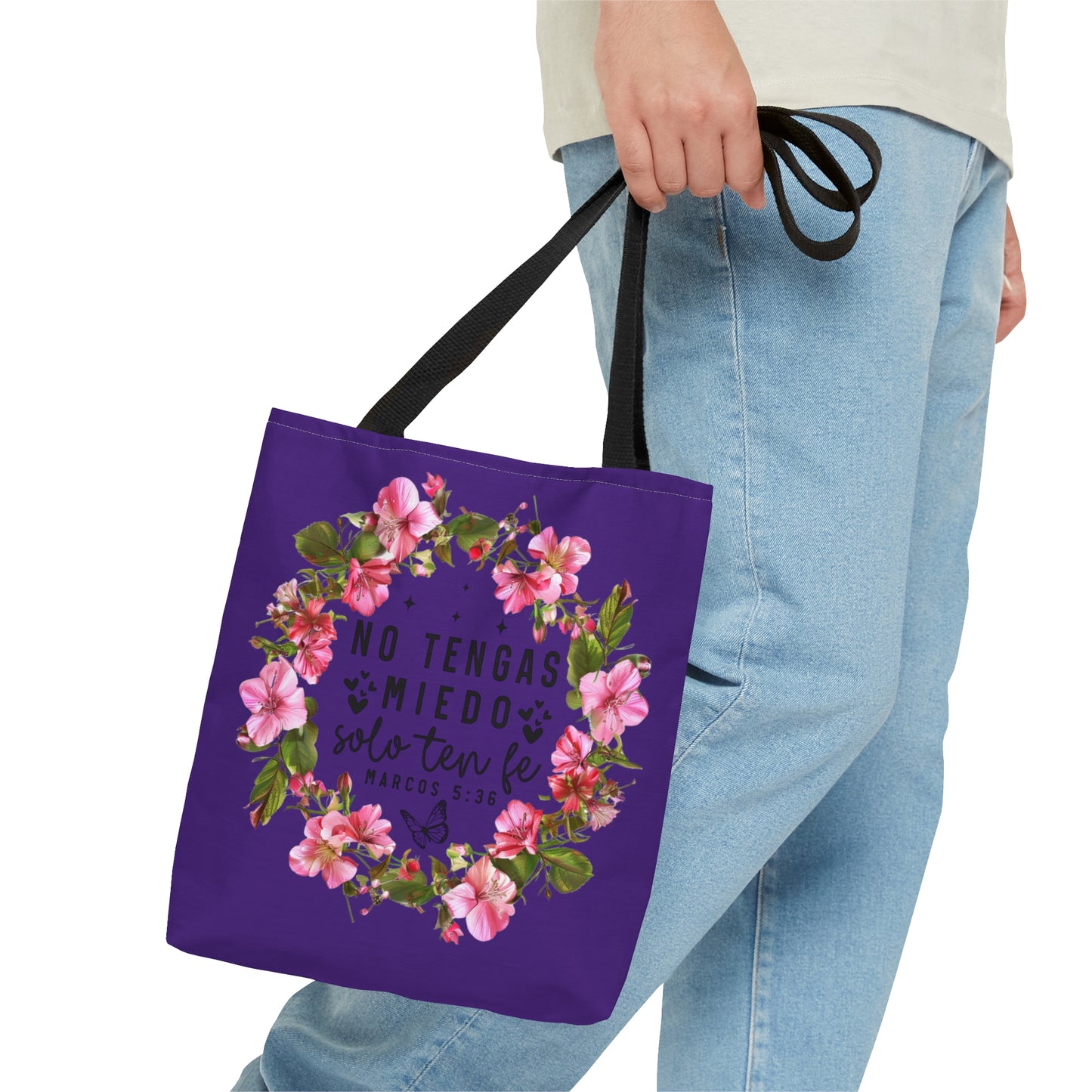 NO TENGAS MIEDO SOLO TEN FE Christian SPANISH Tote Bag Printify