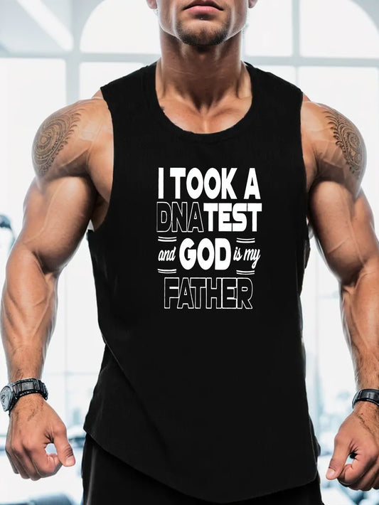 I Took A DNA Test & God Is My Father Men's Christian Tank Top claimedbygoddesigns