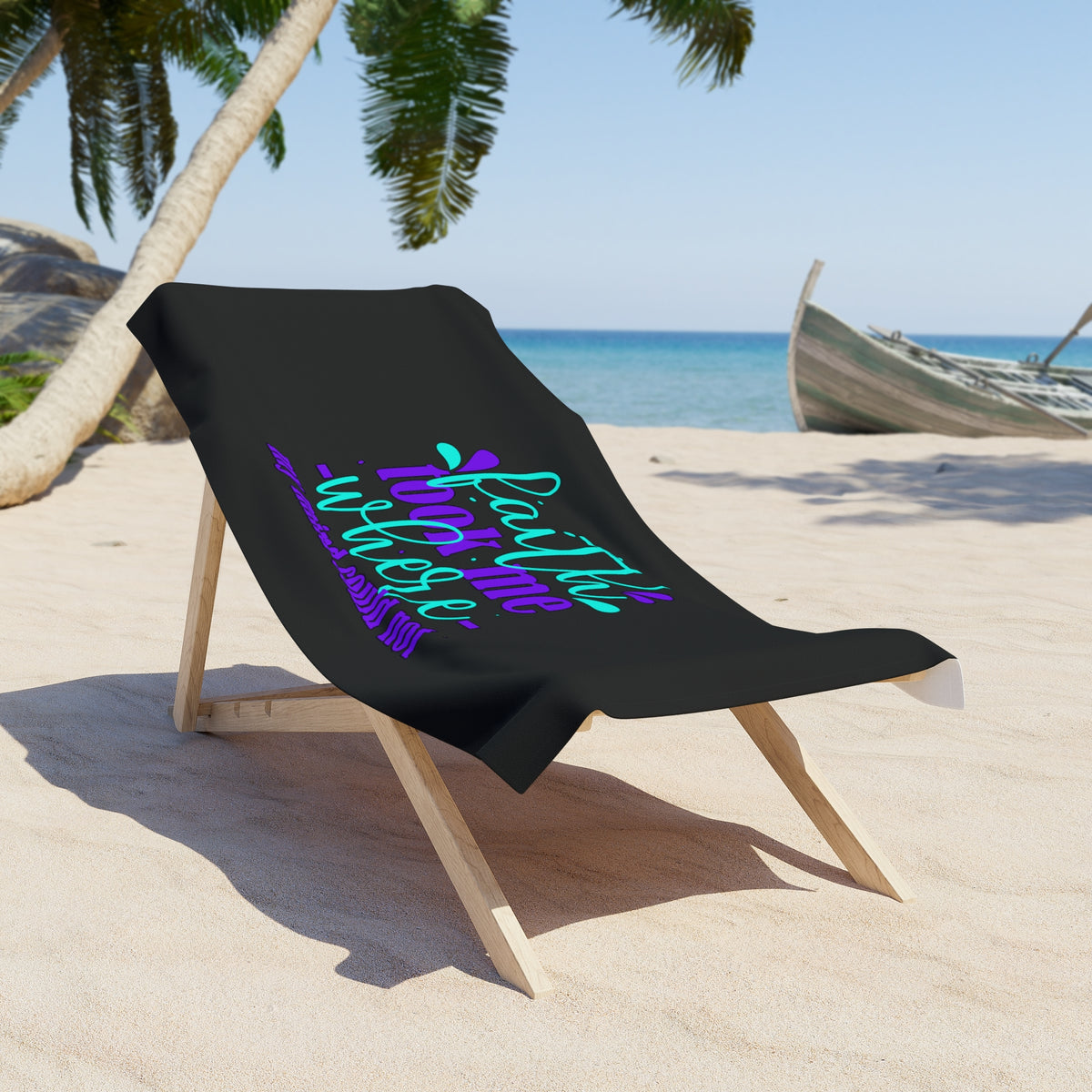 Faith Took Me Where My Mind Could Not Christian Beach Towel Printify