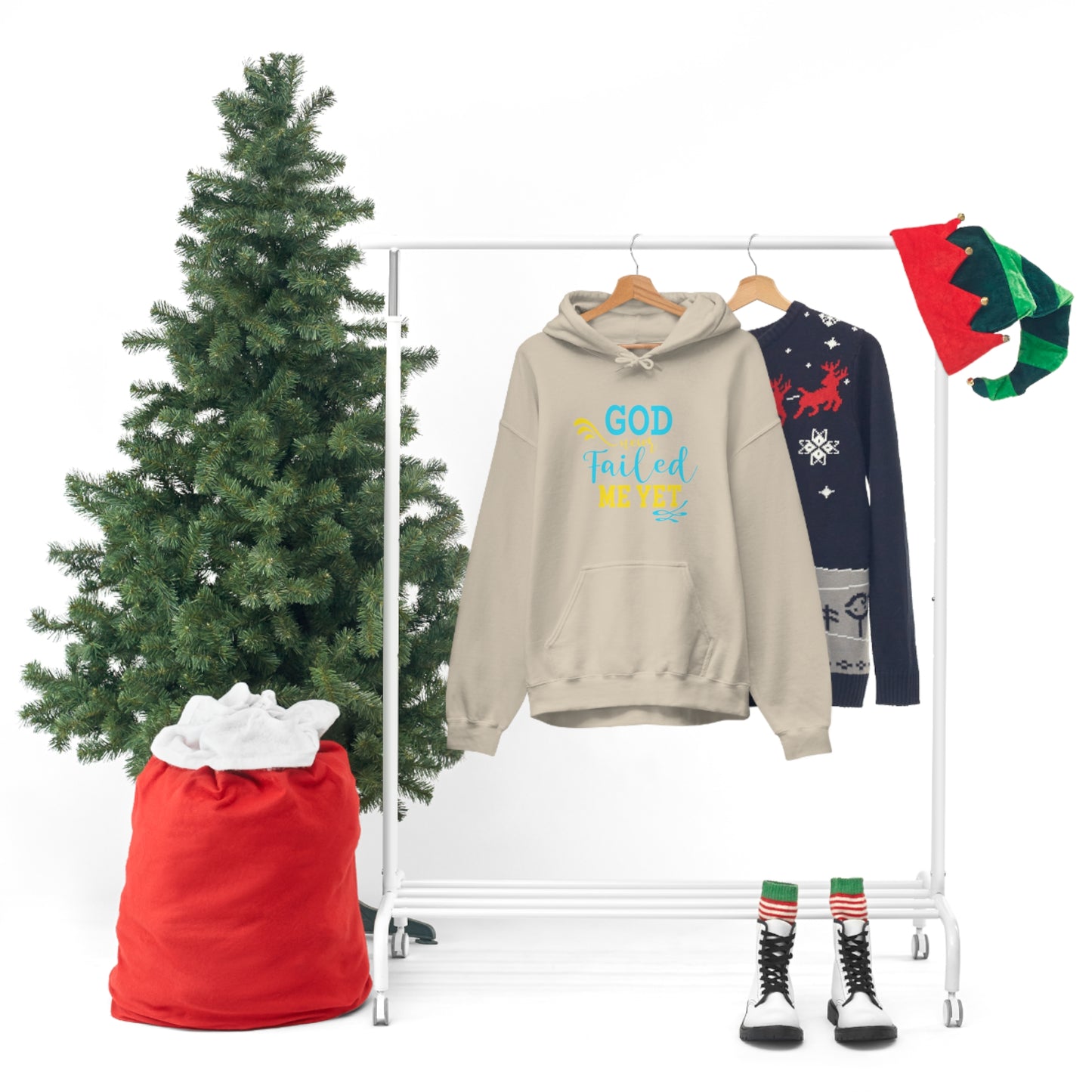He Never Failed Me Yet Unisex Hooded Sweatshirt