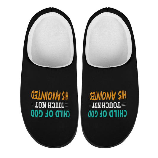 Child Of God Touch Not His Anointed Unisex Rubber Autumn Christian Slipper Room Shoes popcustoms
