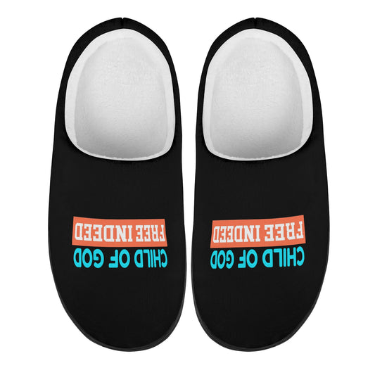 Child Of God Free Indeed Unisex Rubber Autumn Christian Slipper Room Shoes popcustoms