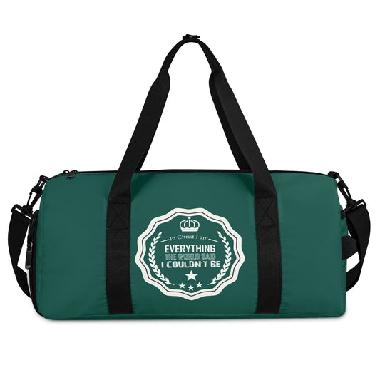 In Christ I Am Everything The World Said I Couldnt Be Christian Gym Duffel Bag popcustoms