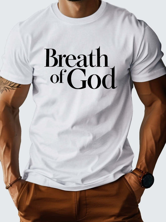 Breath of God Men's Christian T-shirt claimedbygoddesigns