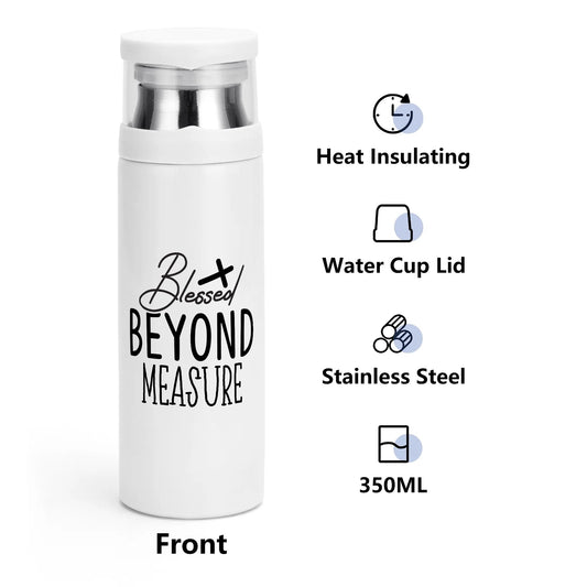 Blessed Beyond Measure Christian Vacuum Bottle with Cup popcustoms