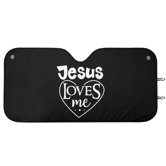 Jesus Loves Me Car Sunshade Christian Car Accessories popcustoms