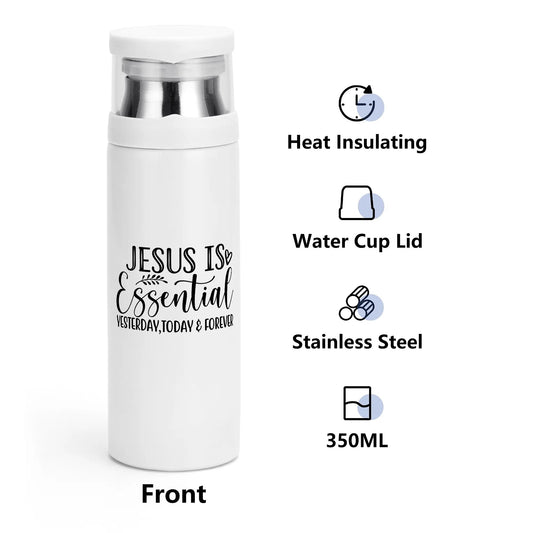 Jesus Is Essential  Yesterday Today and Forever Christian Vacuum Bottle with Cup popcustoms