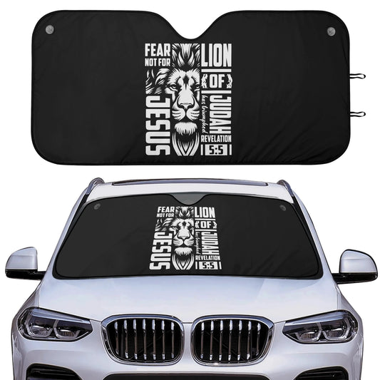 Fear Not for the Lion of Judah Has triumphed Car Sunshade Christian Car Accessories