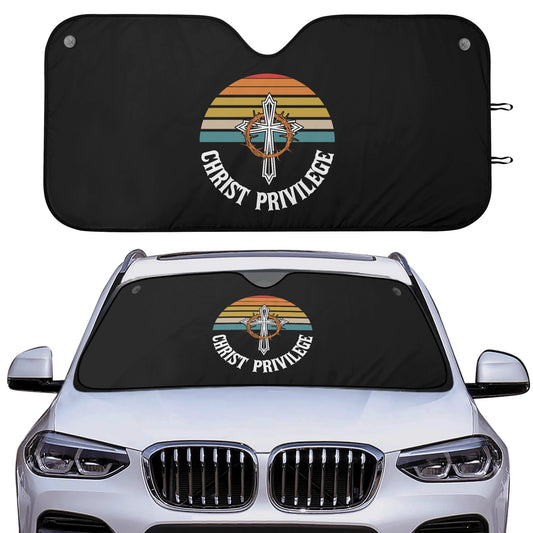 Christ Privilege Car Sunshade Christian Car Accessories