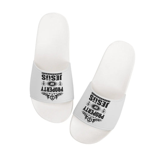 Property Of Jesus Womens Christian Slide Sandals popcustoms