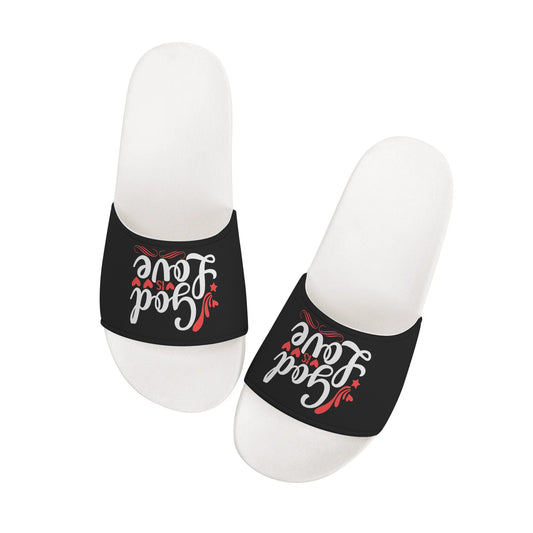 God Is Love Kids Christian Slide Sandals popcustoms