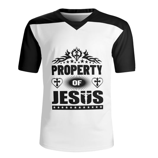 Property Of Jesus Mens Christian Rugby Jersey popcustoms