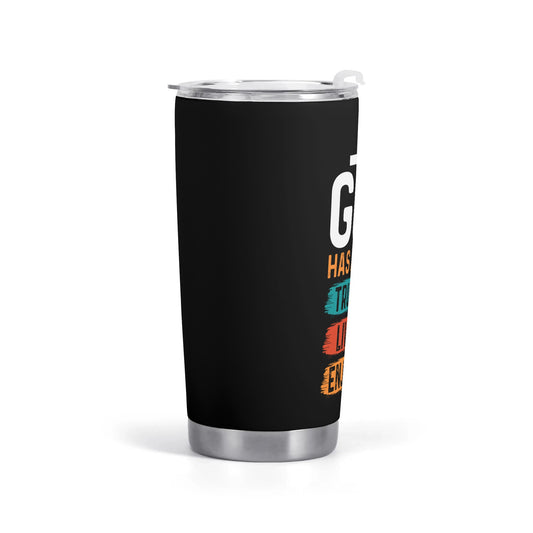 God Has A Plan Christian Stainless SteelTumbler 20oz popcustoms
