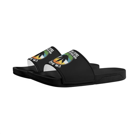 Im Blunt God Rolled Me That Way Mens Christian Spanish Slide Sandals popcustoms