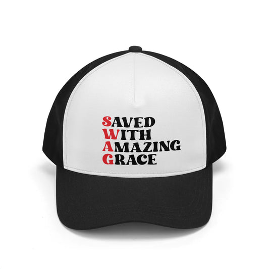 SWAG Saved With Amazing Grace Christian Hat