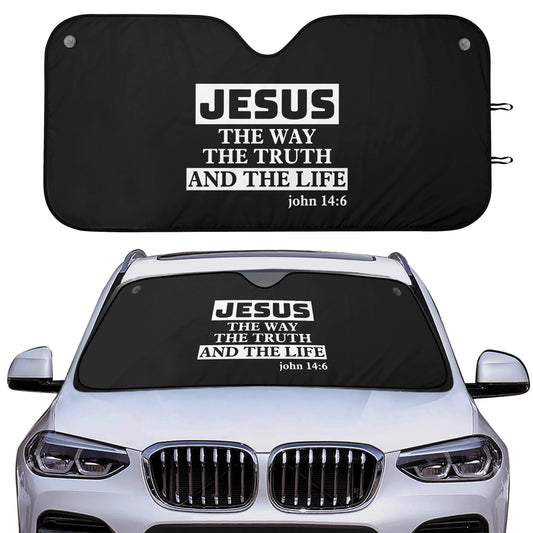 The Way The Truth And The Life Car Sunshade Christian Car Accessories