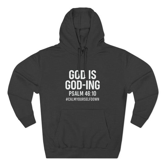 Faith - Inspired Fleece Hoodie | God is Good, Psalm 46:10, Cozy Gift, Spiritual Apparel, Inspirational Hoodie, Everyday Wear - ClaimedbyGodDesigns