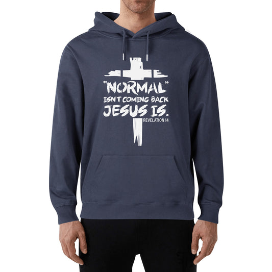 Normal Isnt Coming Back But He Is Unisex Christian Hooded Sweatshirt