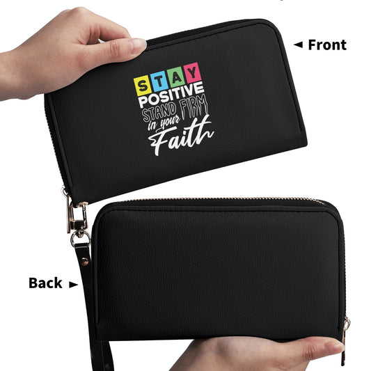 Stand Firm In Your Faith PU Leather Womens Christian Wallet