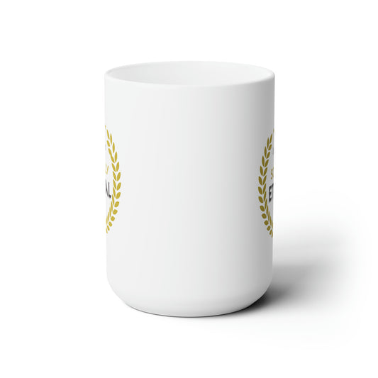 In Christ I Am Soulfully Eternal White Ceramic Mug 15oz (double sided print) Printify