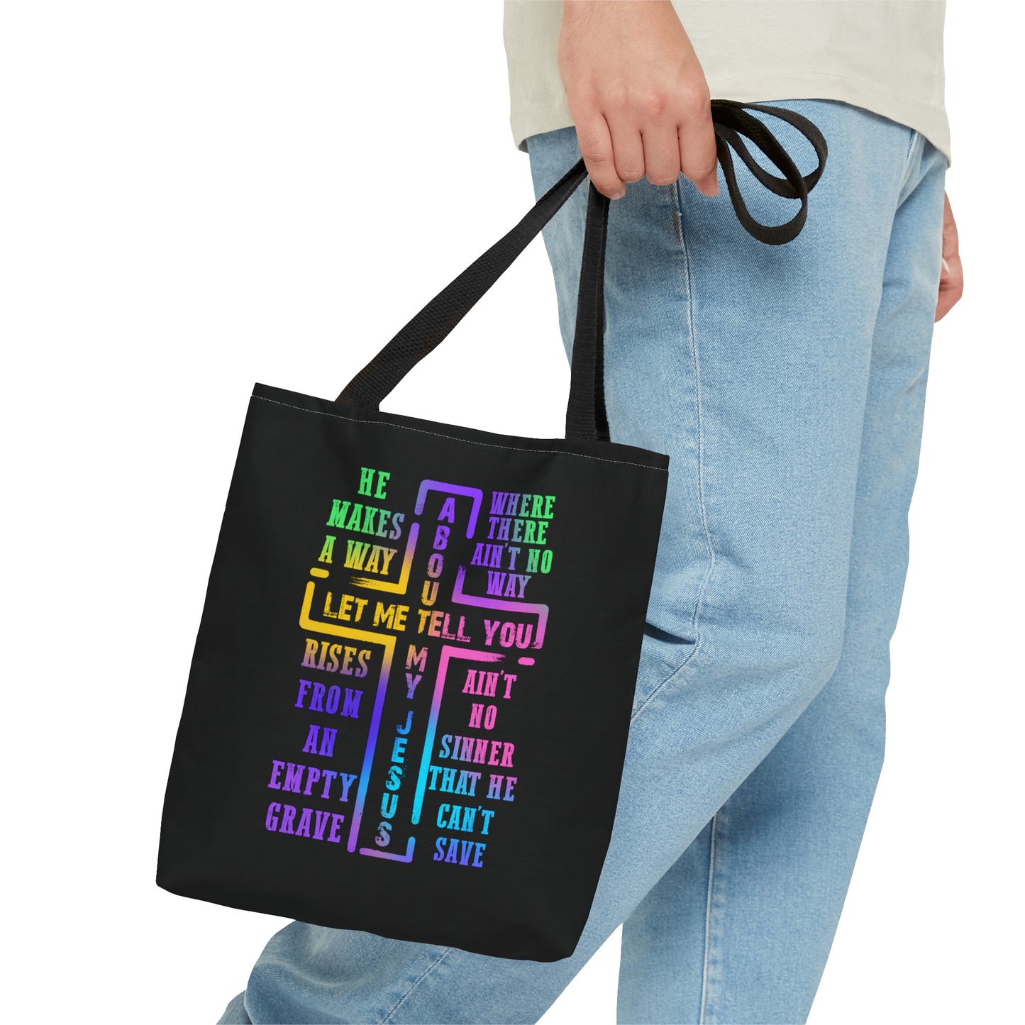 Let Me Tell You About My Jesus Christian Tote Bag Printify