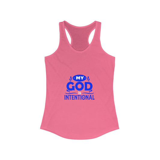 My God Is Intentional Slim Fit Tank Top