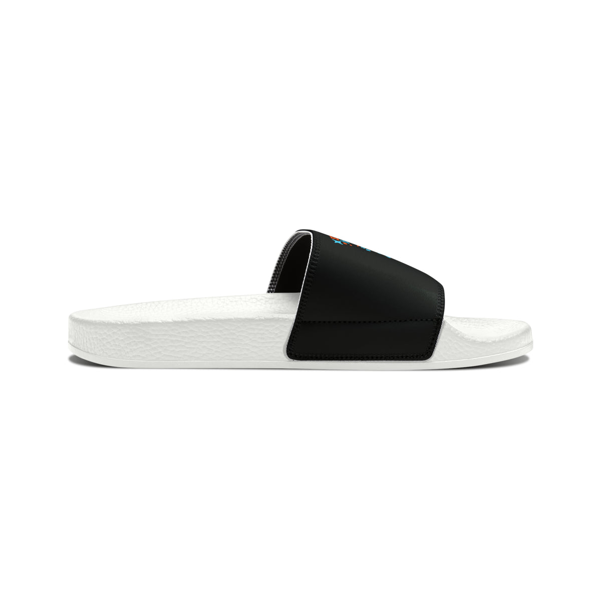 Proud Child Of A God Who Would Leave The 99 Looking For Me Men's PU Christian Slide Sandals Printify