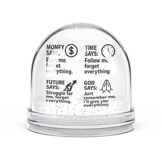 Christian Snow Globe, Religious Home Decor, Inspirational Gift, Christmas Decoration, Remember Him - ClaimedbyGodDesigns