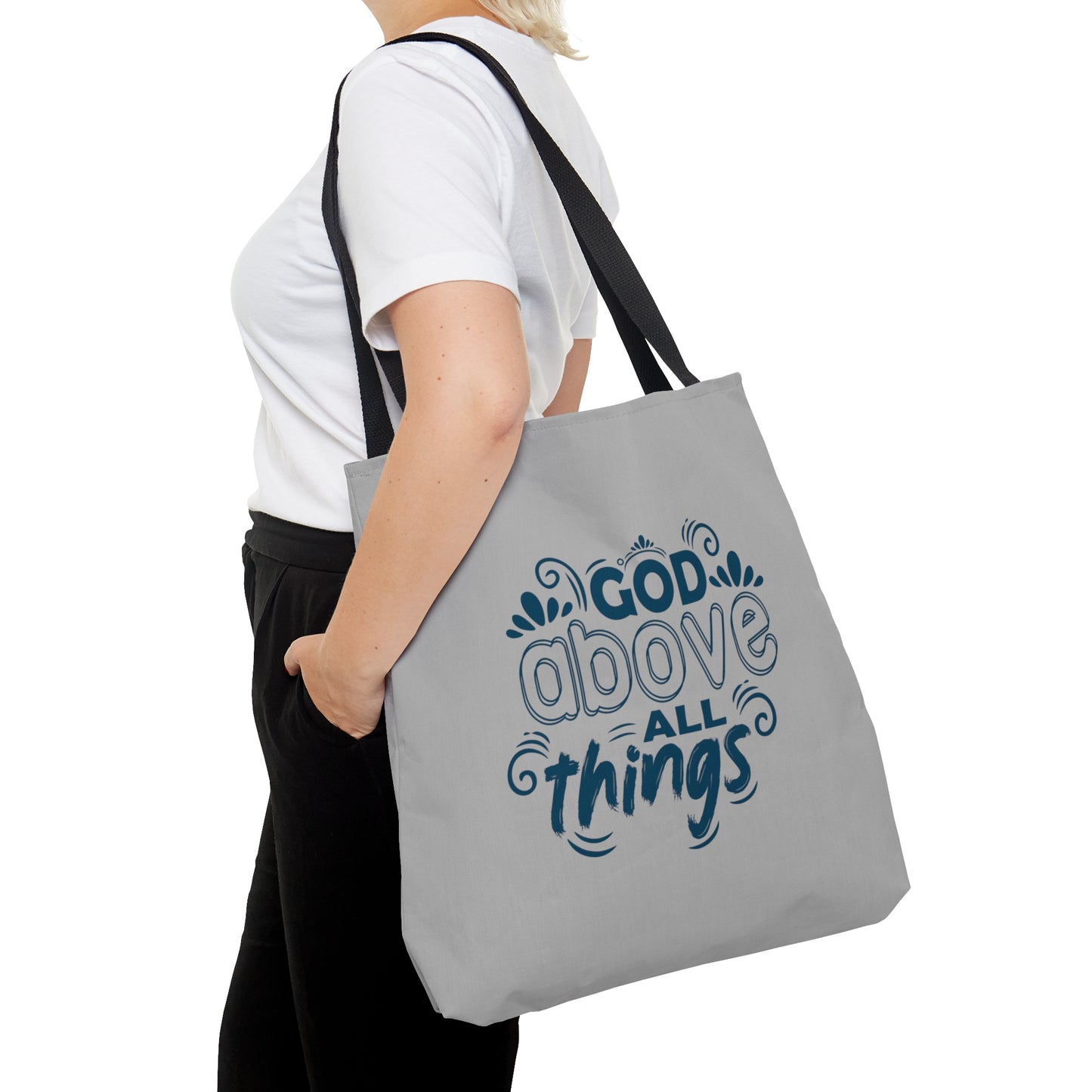 Him Above All Things Tote Bag
