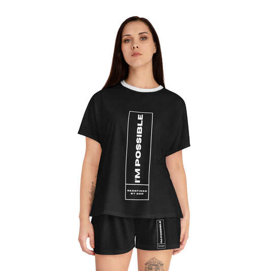 I'm Possible Redefined By God Women's Christian Short Pajama Set Printify