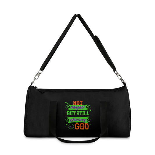 Not Perfect But Still Chosen By God Christian Duffel Bag Printify