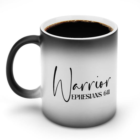 Ephesians 6:11 Warrior Christian Color Changing Mug (Dual-sided)
