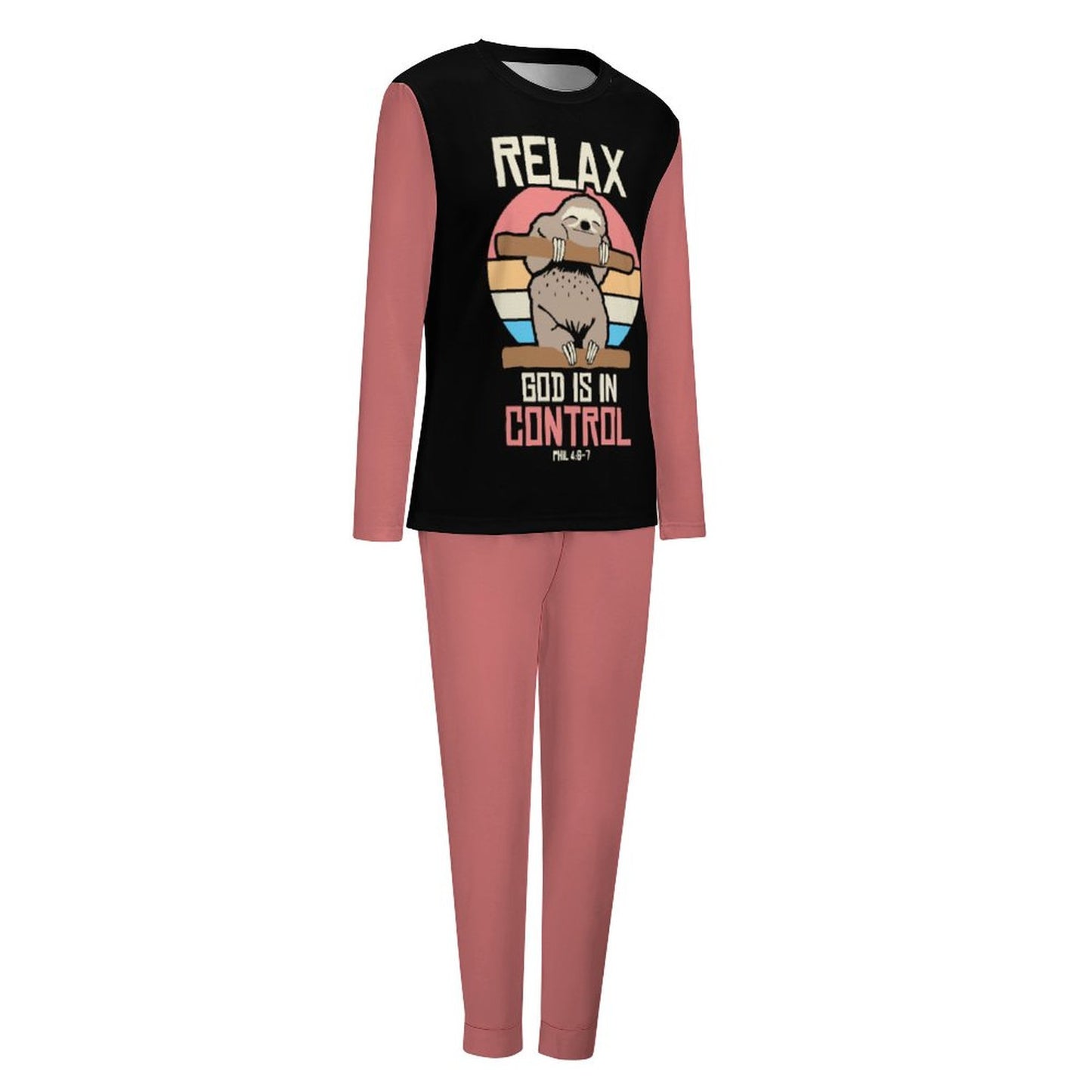 Relax God Is In Control Women's Christian Pajama Set SALE-Personal Design