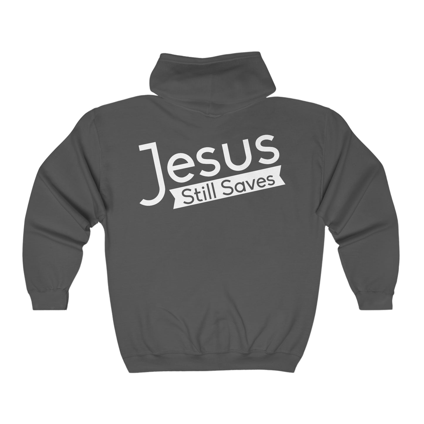 He Still Saves Unisex Heavy Blend Christian Full Zip Hooded Sweatshirt