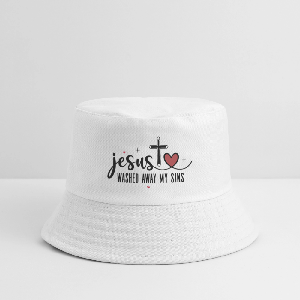 He Washed Away My Sins Kid's Christian Bucket Hat - ClaimedbyGodDesigns