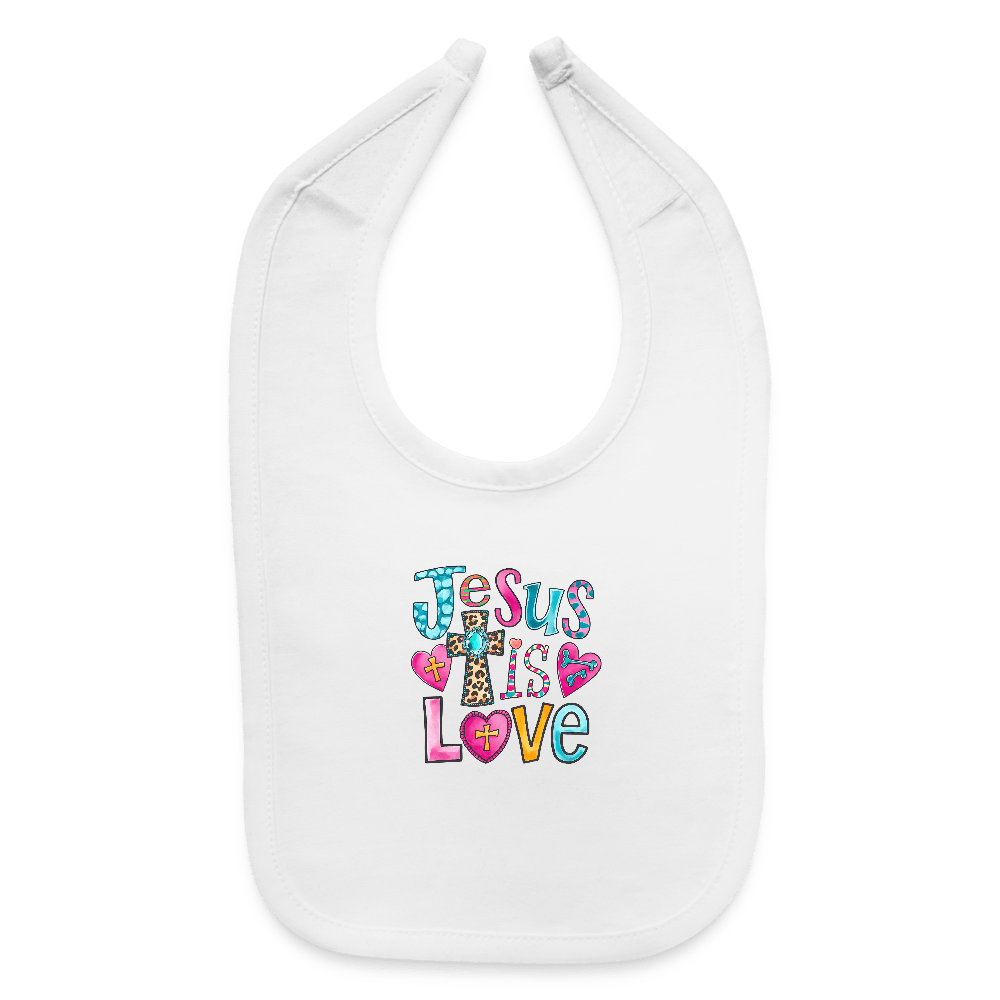 He Is Love Christian Baby Bib - ClaimedbyGodDesigns