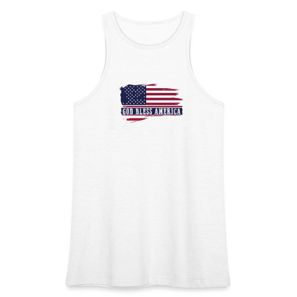 Bless America Patriotic Women’s Christian Racerneck Tank-top - ClaimedbyGodDesigns